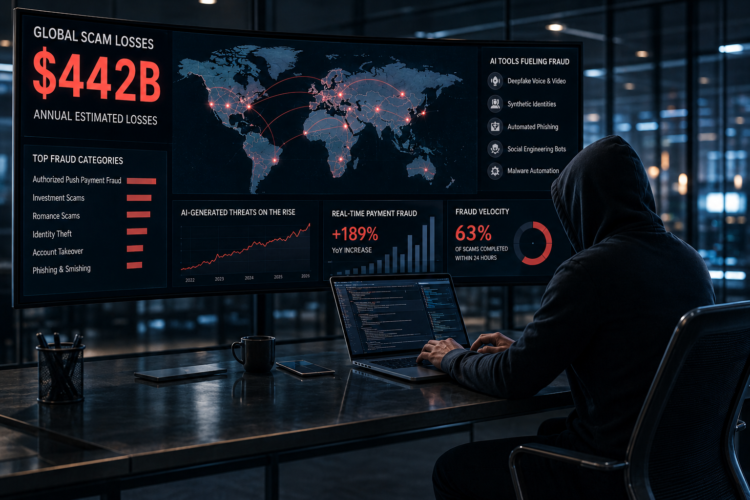 AI Fraud Becomes Industrial as Global Scam Losses Hit $442 Billion