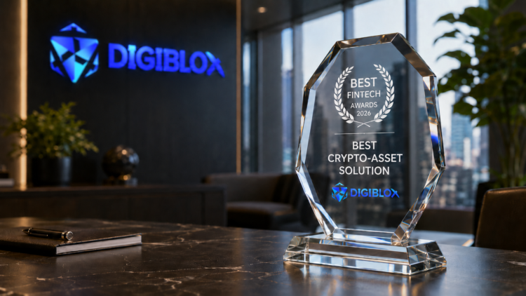 DigiBlox recognized as the Best Crypto-Asset Solution 2026 for enterprise crypto-asset processing and digital asset management.